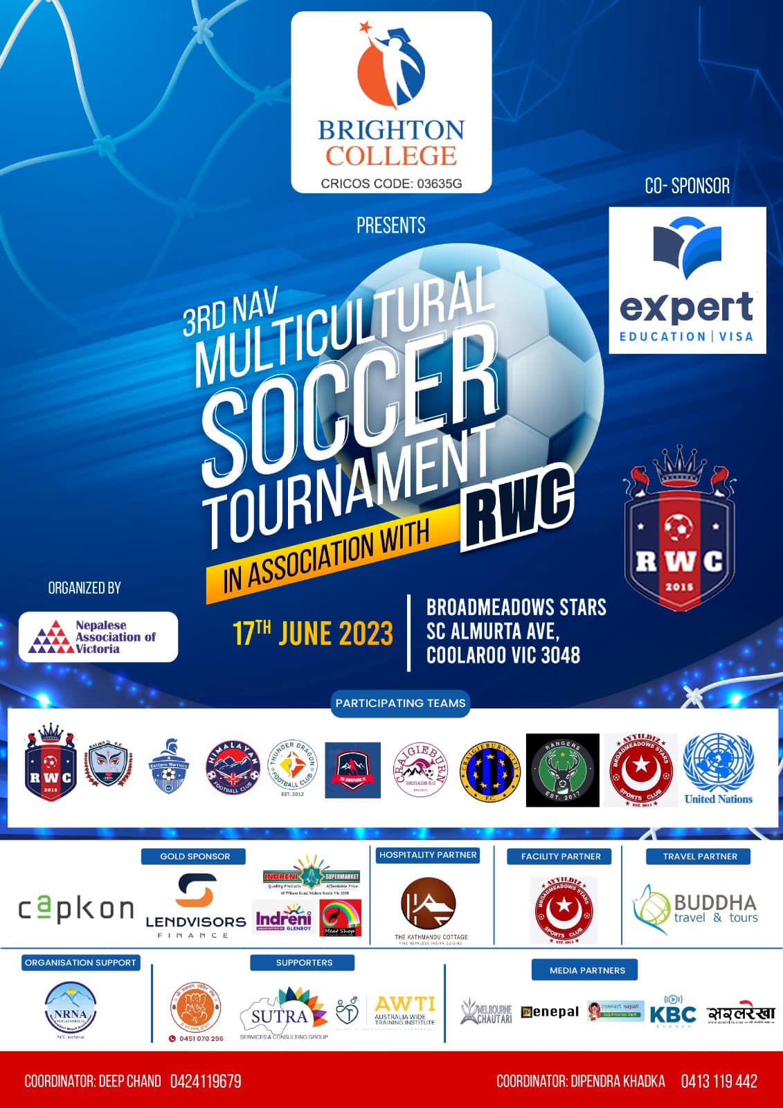 3rd Nav Multicultural Soccer Tournament