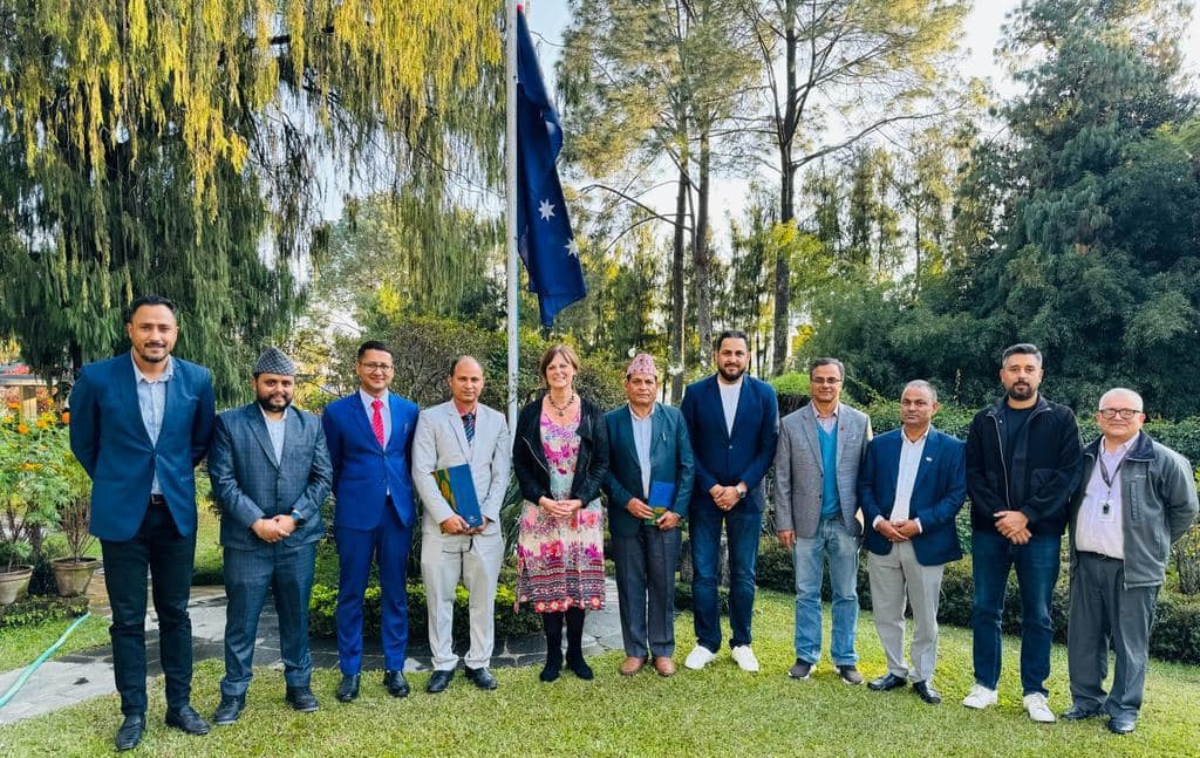 NAV and CAN signed MoU in presence of Her excellency Felicity Volk at Australian Embassy, Nepal